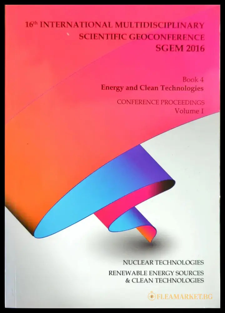 16th International multidisciplinary scientific geoconference sgem 2016 - Книги
