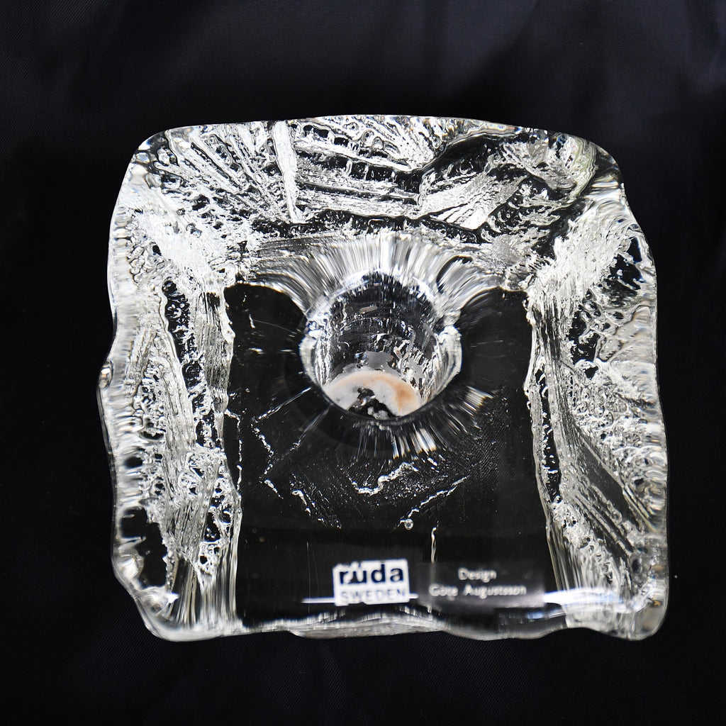 Свещник Demant №3 77 - Göte Augustsson / Ruda Glasbruk, Швеция, 1968 (092108262024)