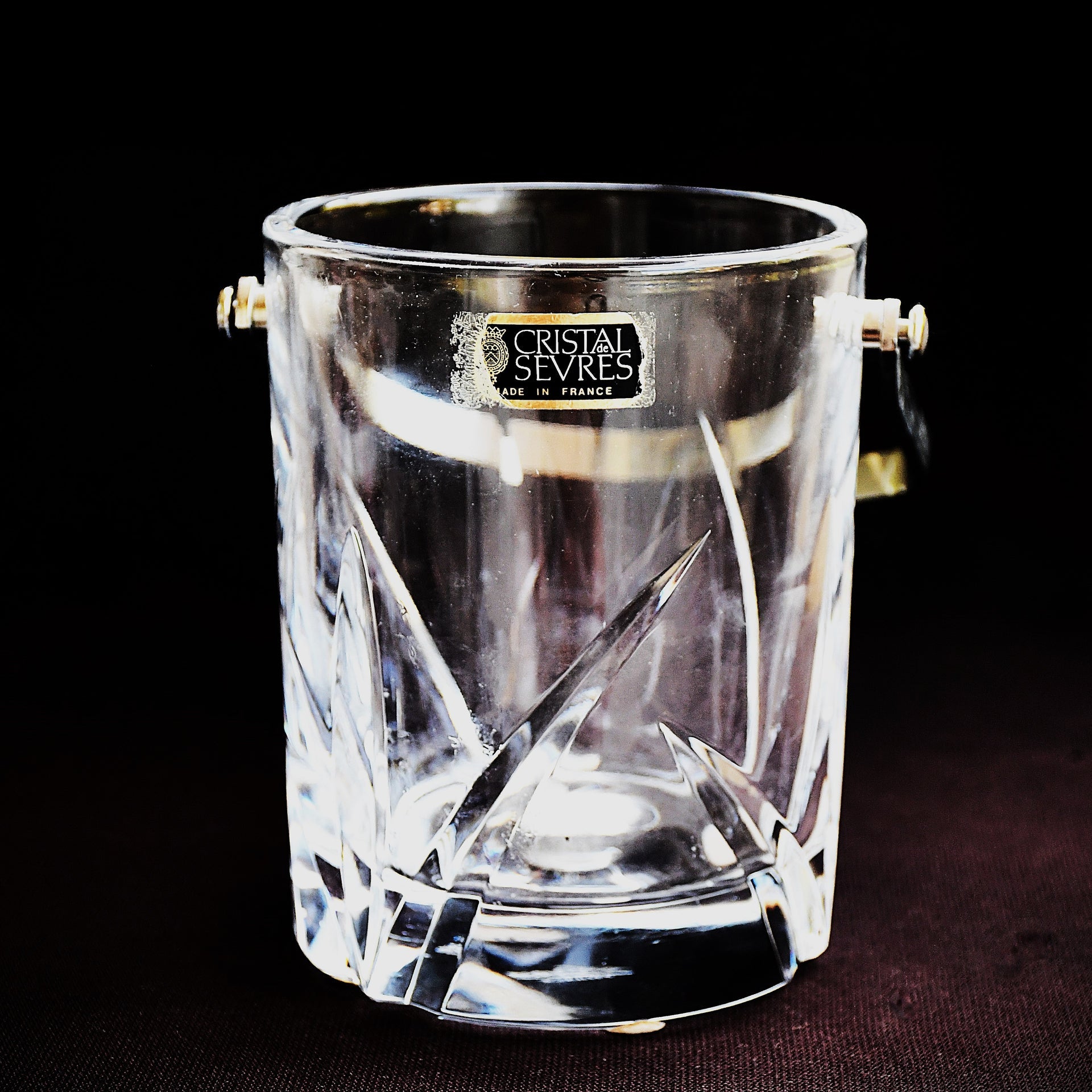 Кристална ледарка с хромова дръжка - Cristal de Sèvres, Франция (092108261239)