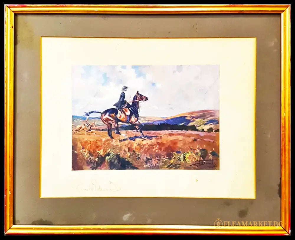 A Moorland Gallop, принт от Lionel Edwards (1071) - Картина