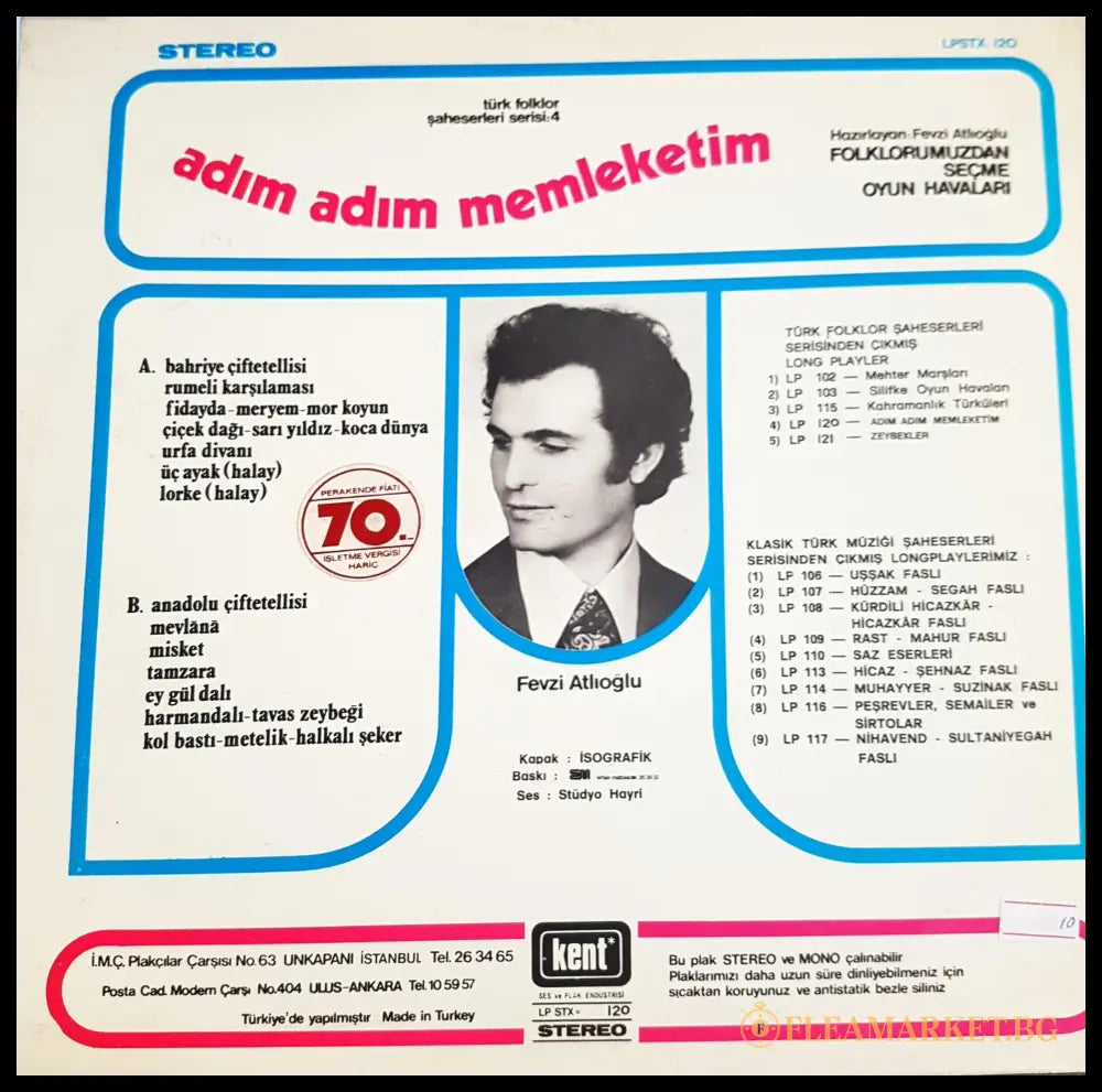 Adım Adım Memleketim – задна корица с програма