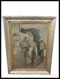 акварел платно в рамка - antique
