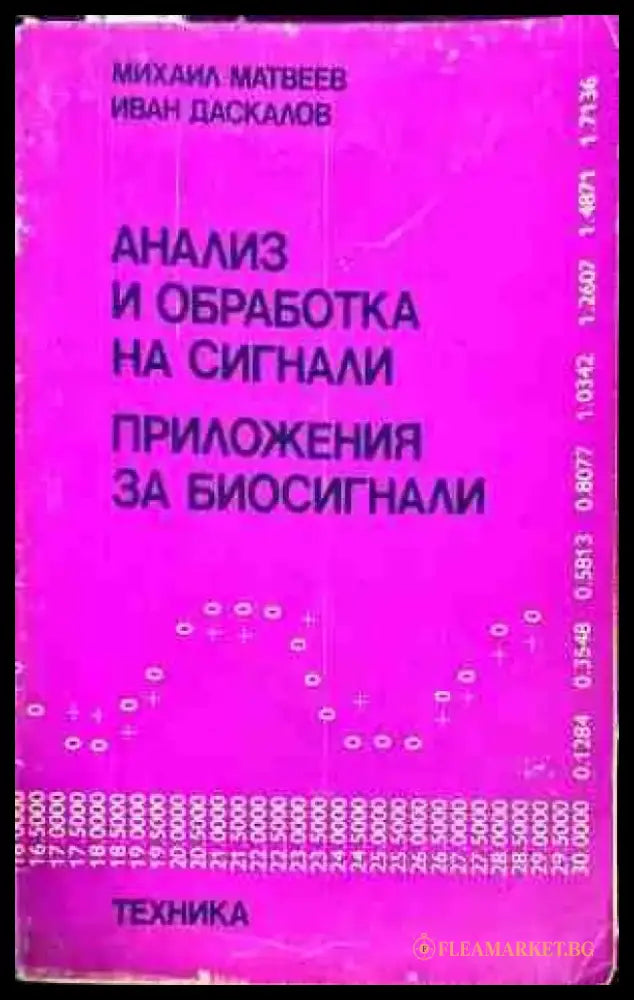 Анализ и обработка на сигнали Приложения за биосигнали - Книги