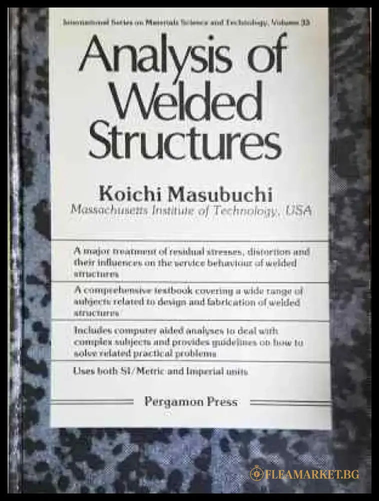 Analysis of Welded Structures (2282) - Книга