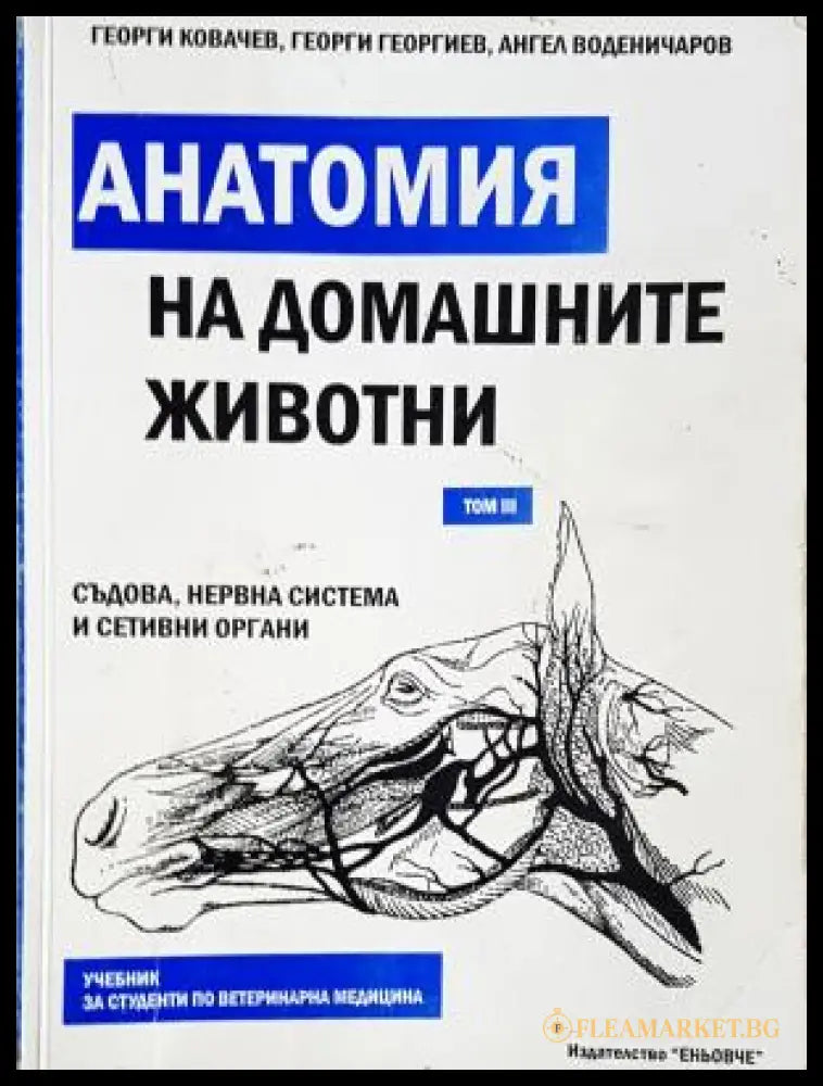 Анатомия на домашните животни. Том 3: Съдова нервна система и сетивни органи (17240526150800) - Георги Ковачев Георги