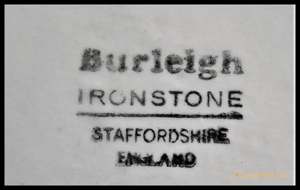 Английска керамична кана на ’ Burleigh Ironstone Staffordshire England ’ - antique