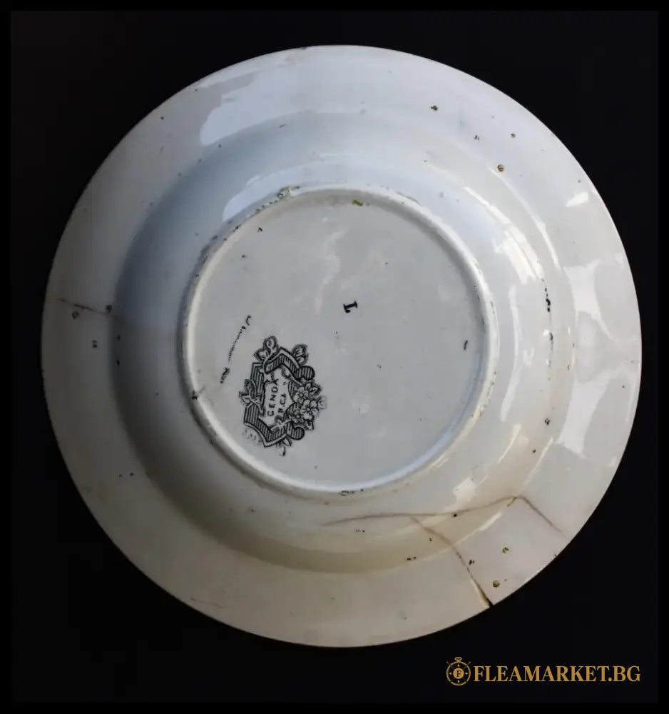 Антична чиния - R.Cochran Glasgow Scotland pottery - antique