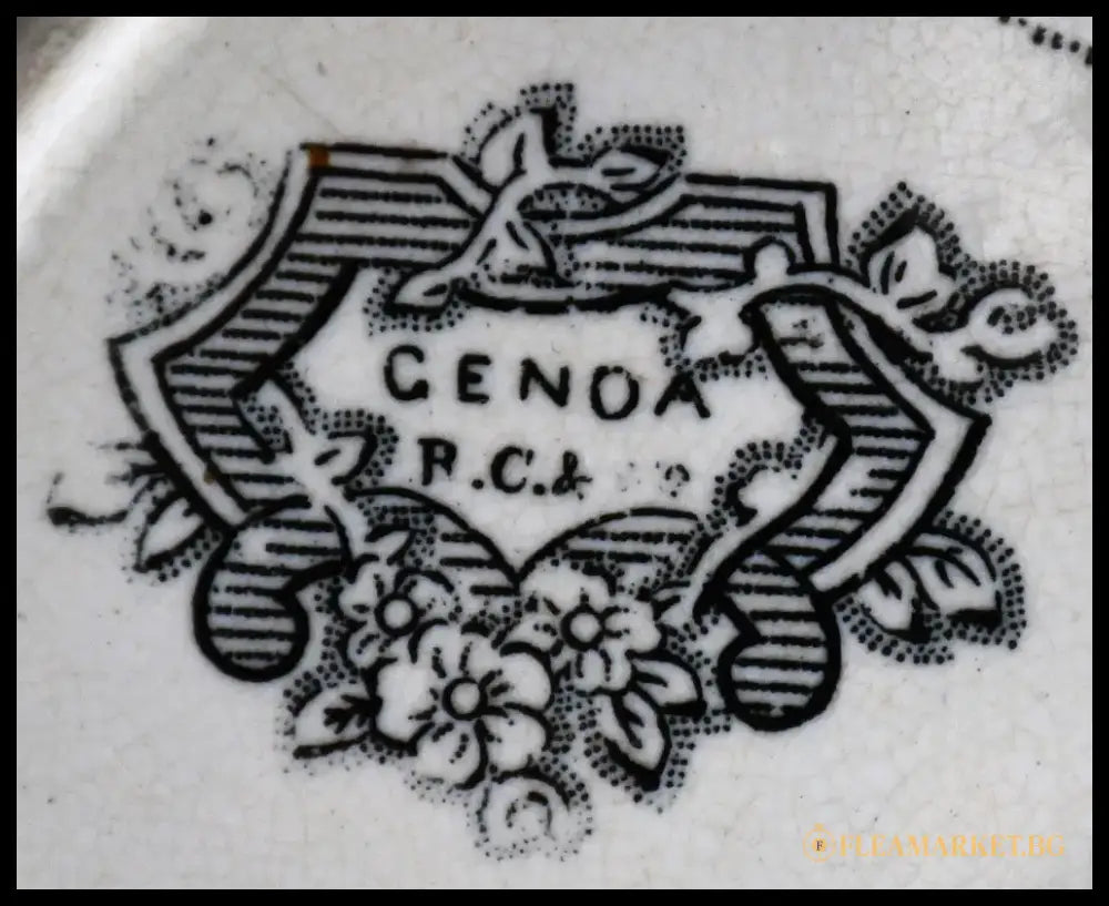Антична чиния - R.Cochran Glasgow Scotland pottery - antique