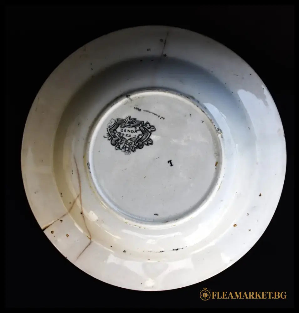 Антична чиния - R.Cochran Glasgow Scotland pottery - antique