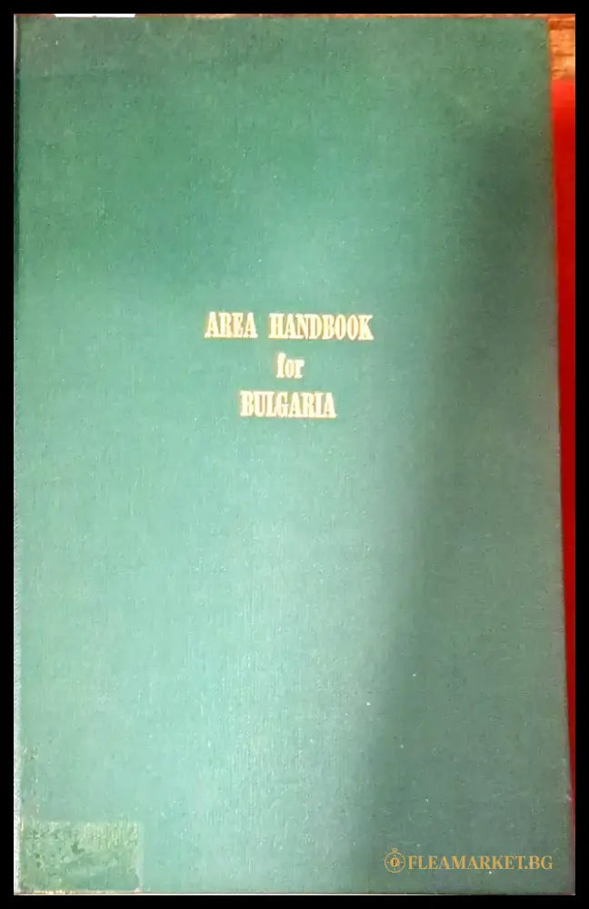 Area Handbook for Bulgaria - Книги