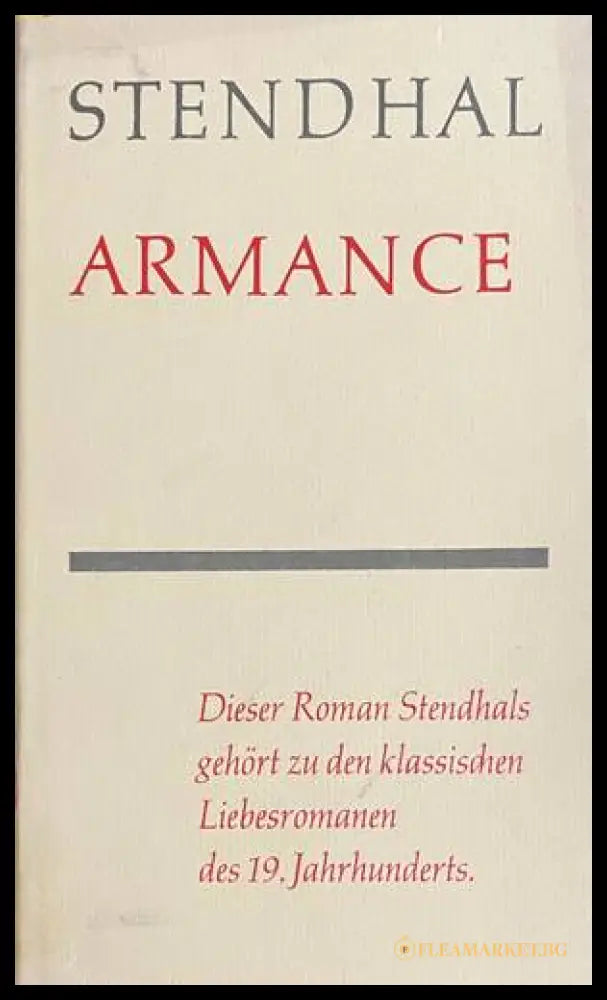 Armance - Stendhal