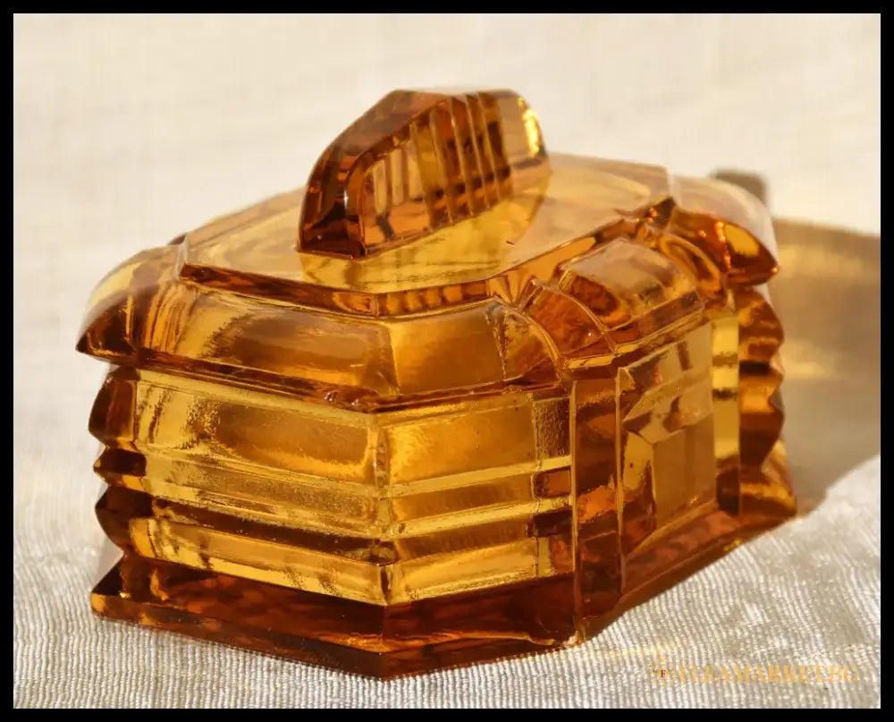Art Deco кутия за бижута - antique