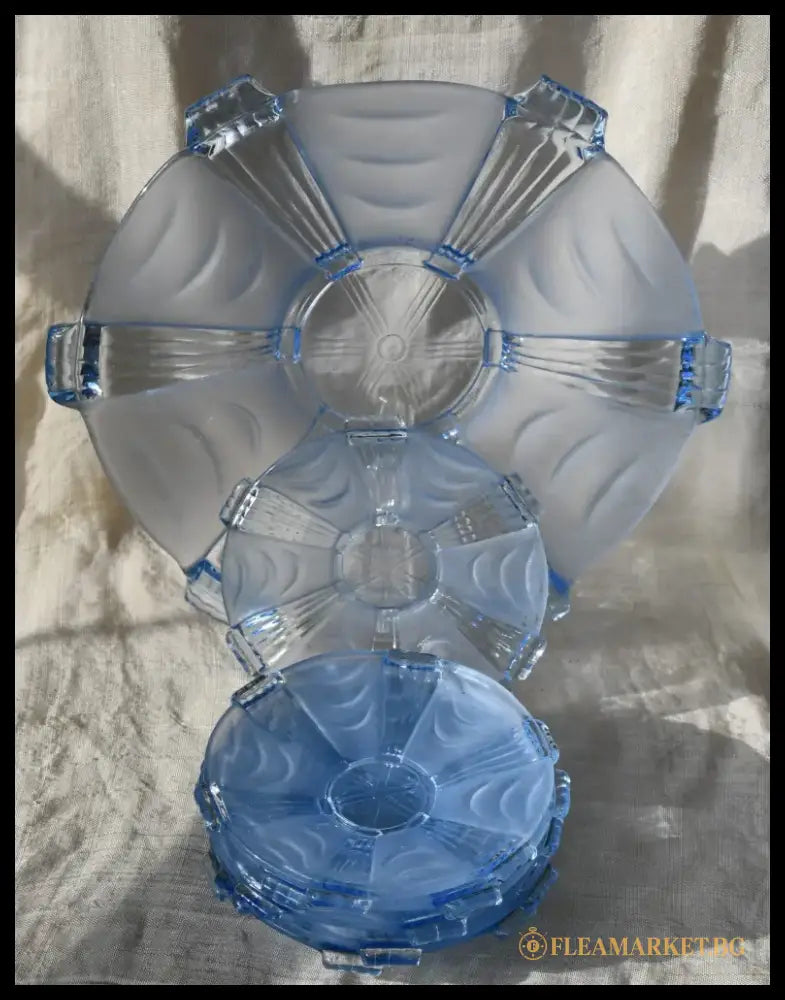 Art Deco сервиз за торта Stölzle - antique