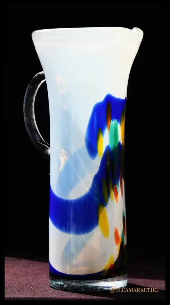 Аrt glass ваза във формата на кана - antique