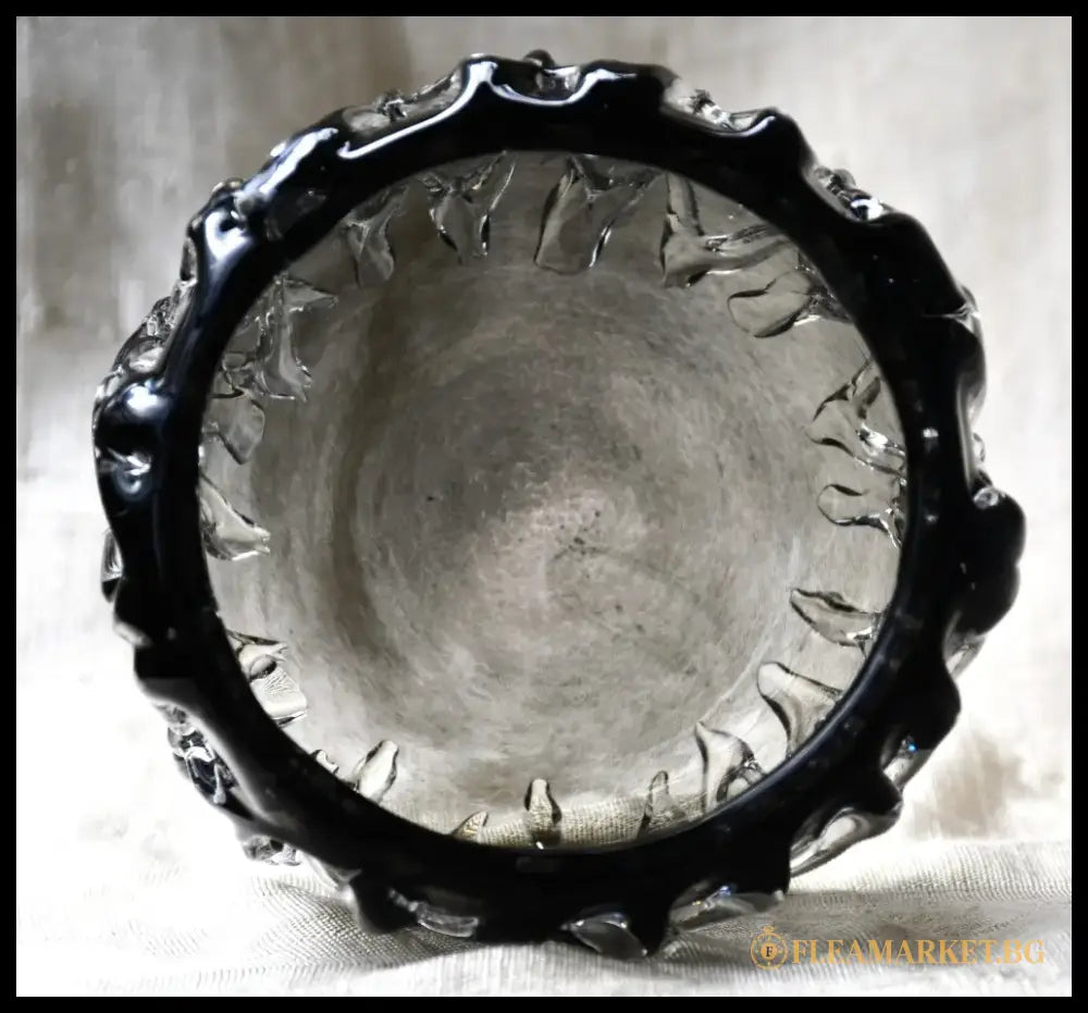 Art Glass винтидж свещник - antique