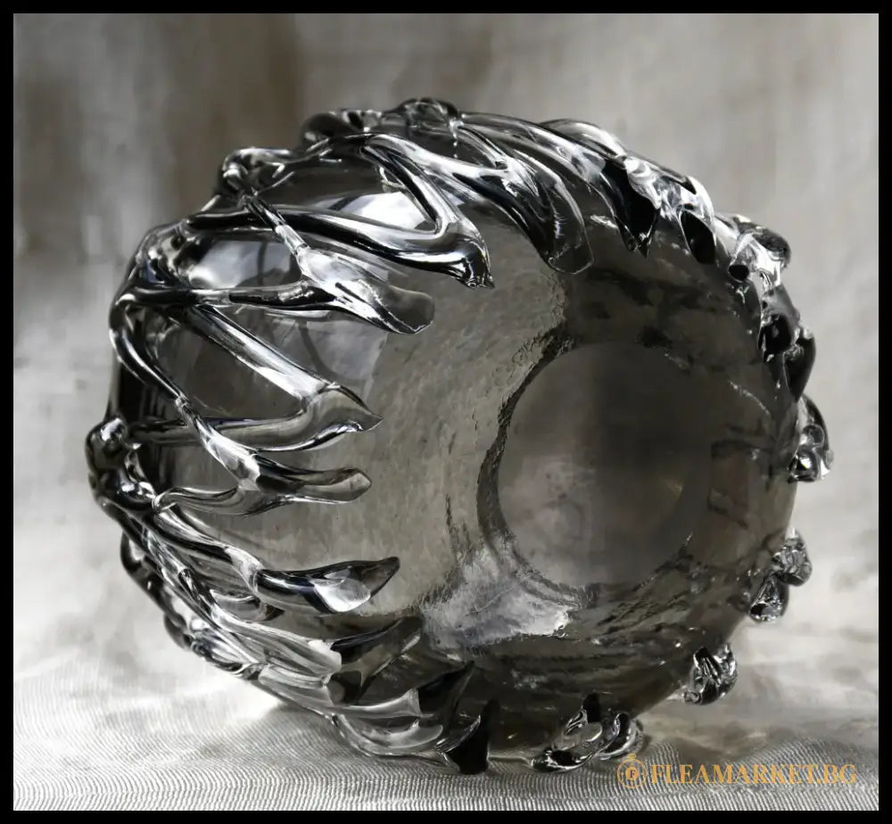 Art Glass винтидж свещник - antique