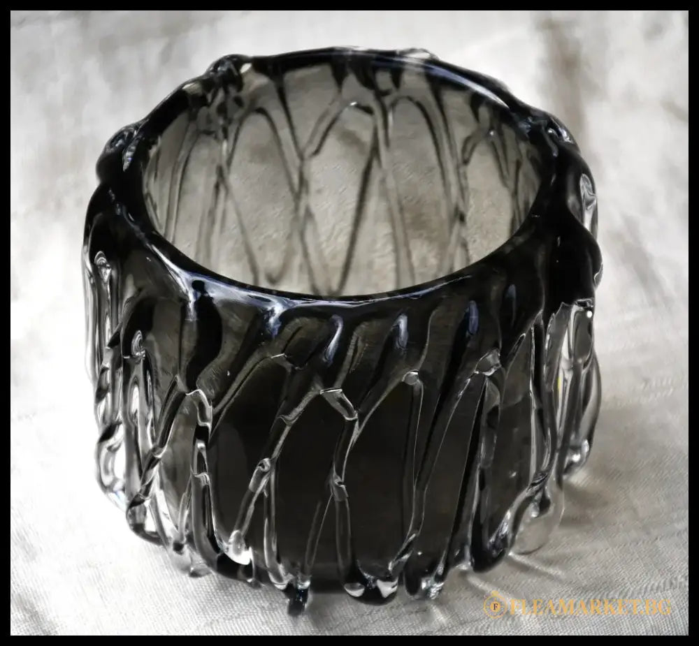 Art Glass винтидж свещник - antique