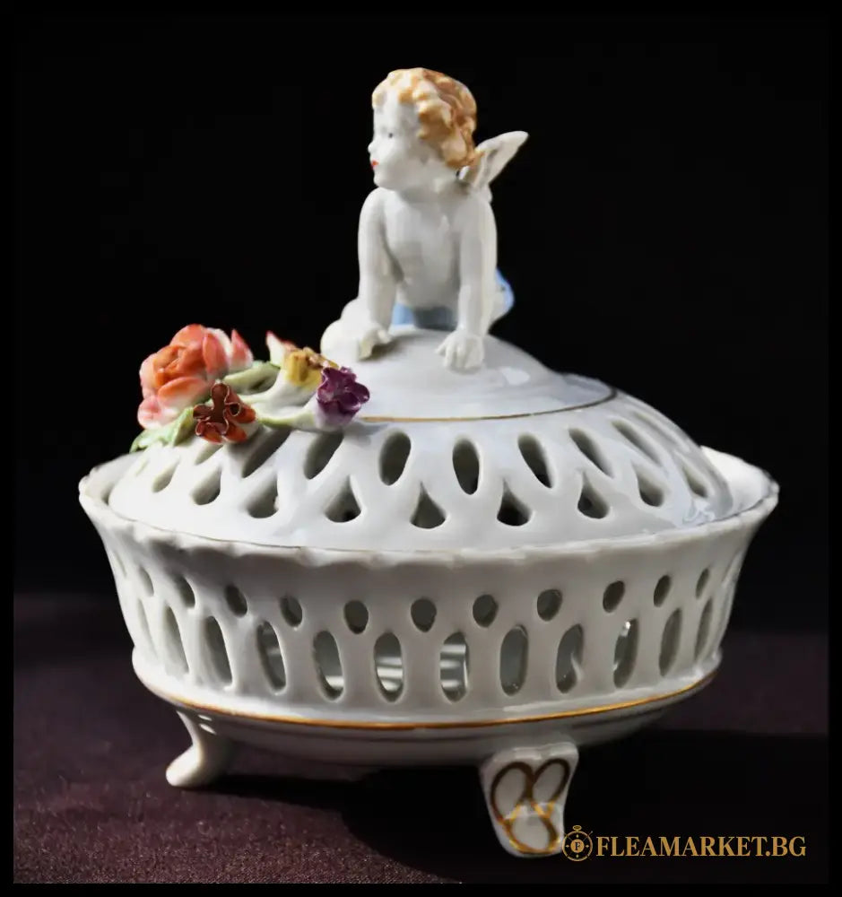 Ажурна порцеланова кутия von Schierholz - antique