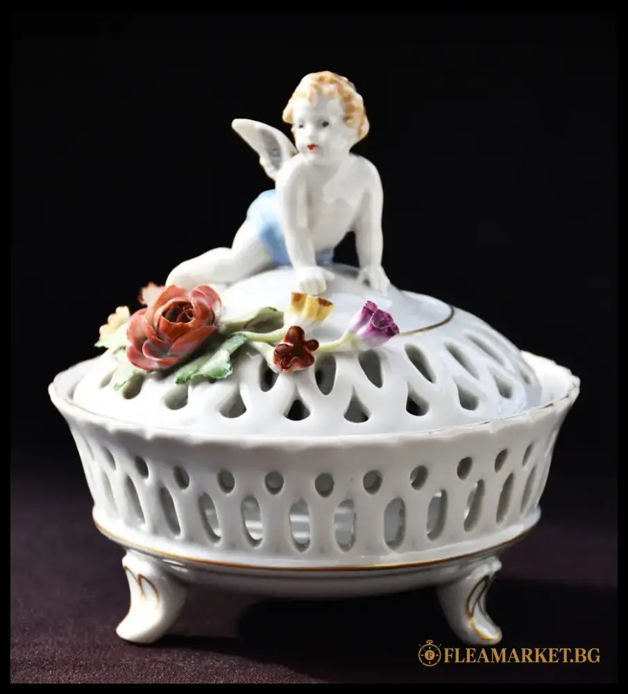 Ажурна порцеланова кутия von Schierholz - antique