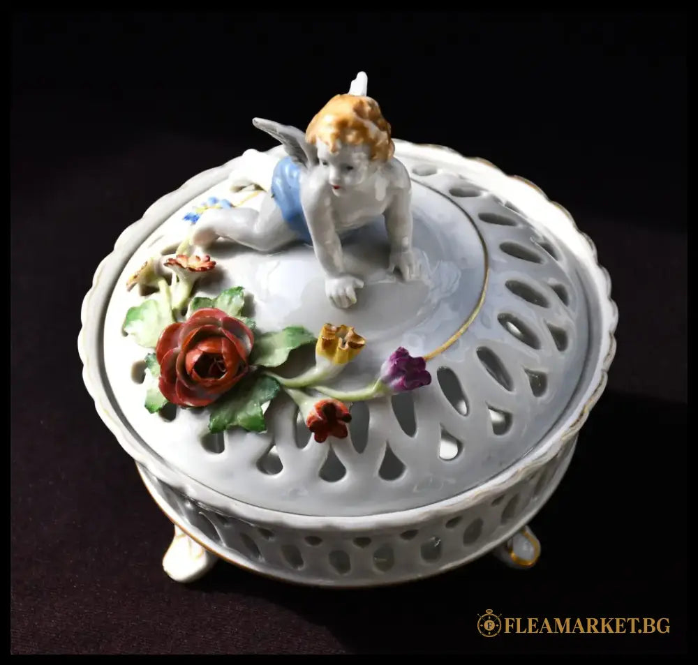Ажурна порцеланова кутия von Schierholz - antique