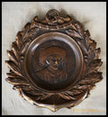 Барелеф - принц Енрике Мореплавателя - бронз - antique