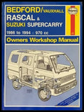 Bedford / Vauxhall Rascal & Suzuki Supercarry 1986 to 1994 Owners Workshop Manual - Книги