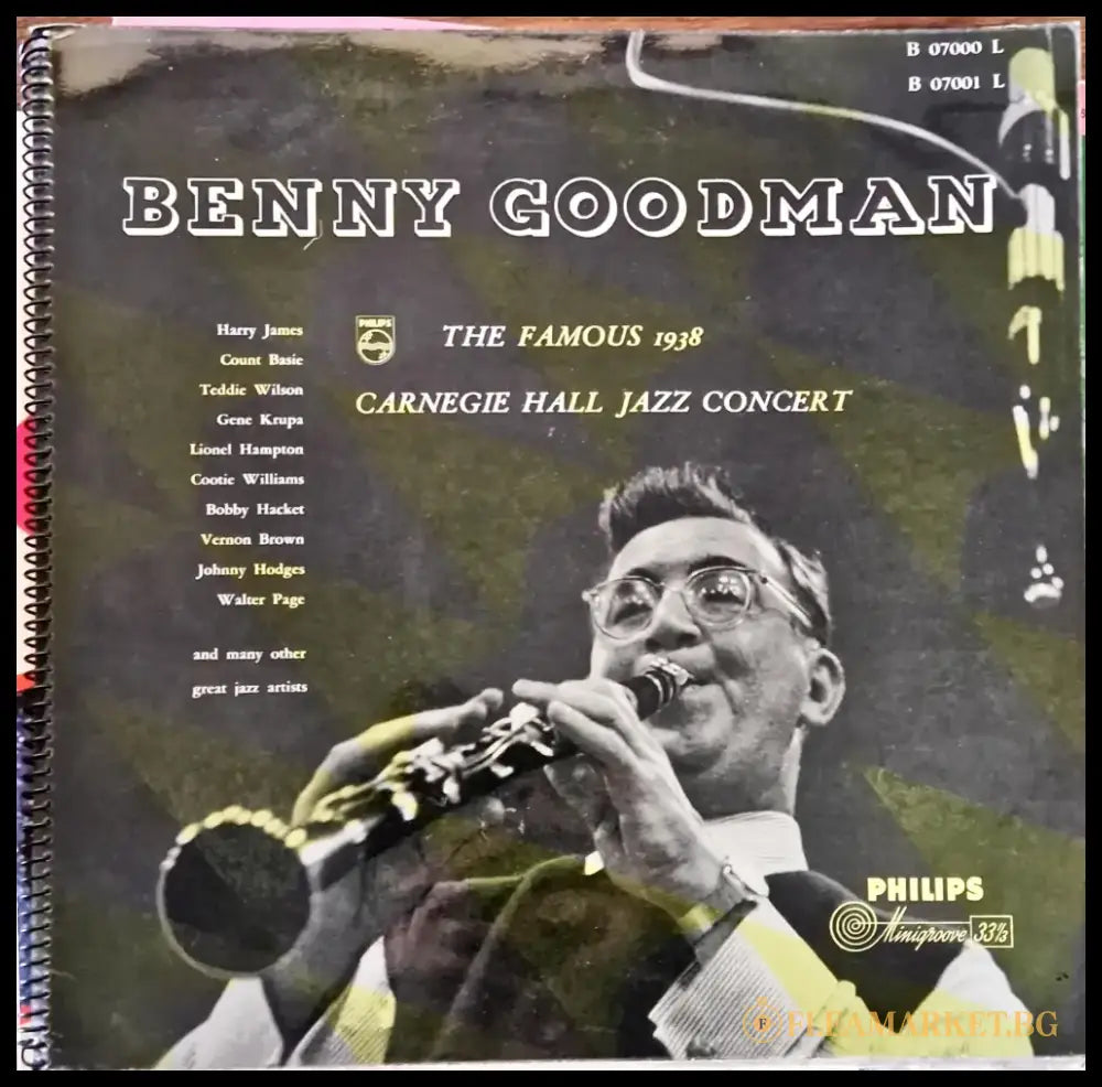 Benny Goodman /The Famous 1938 Carnegie Hall Jazz Concert with many great jazz artists - 3 плочи - antique
