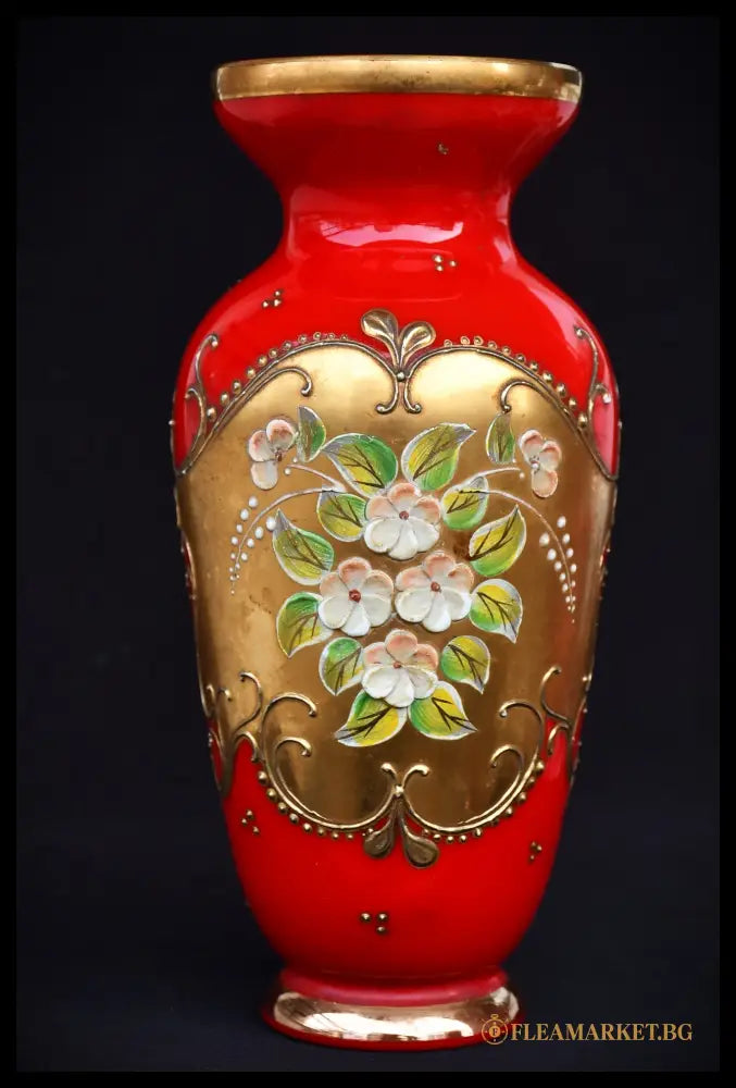 ’Bohemia’ - Ваза ’Tre Fuochi’ Чехословакия ок. 1960-1969 - Стъкло