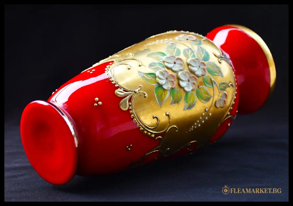 ’Bohemia’ - Ваза ’Tre Fuochi’ Чехословакия ок. 1960-1969 - Стъкло