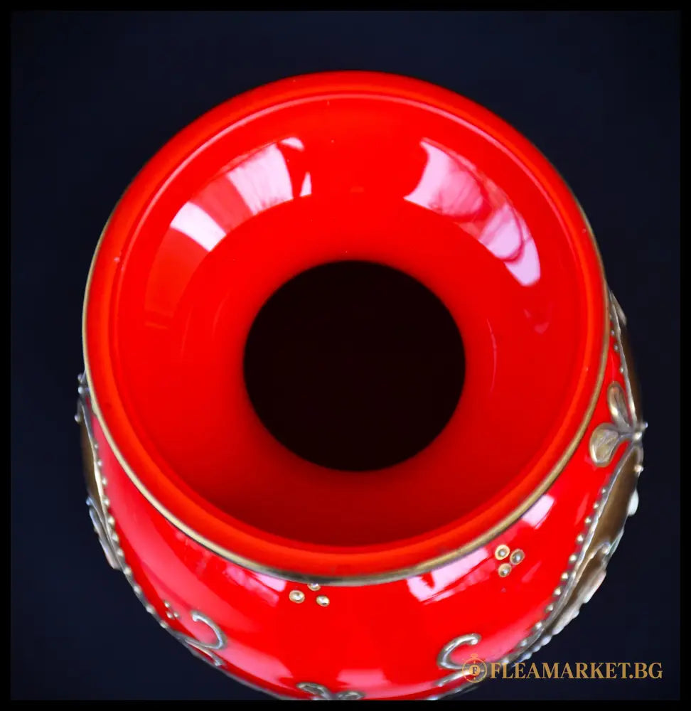 ’Bohemia’ - Ваза ’Tre Fuochi’ Чехословакия ок. 1960-1969 - Стъкло