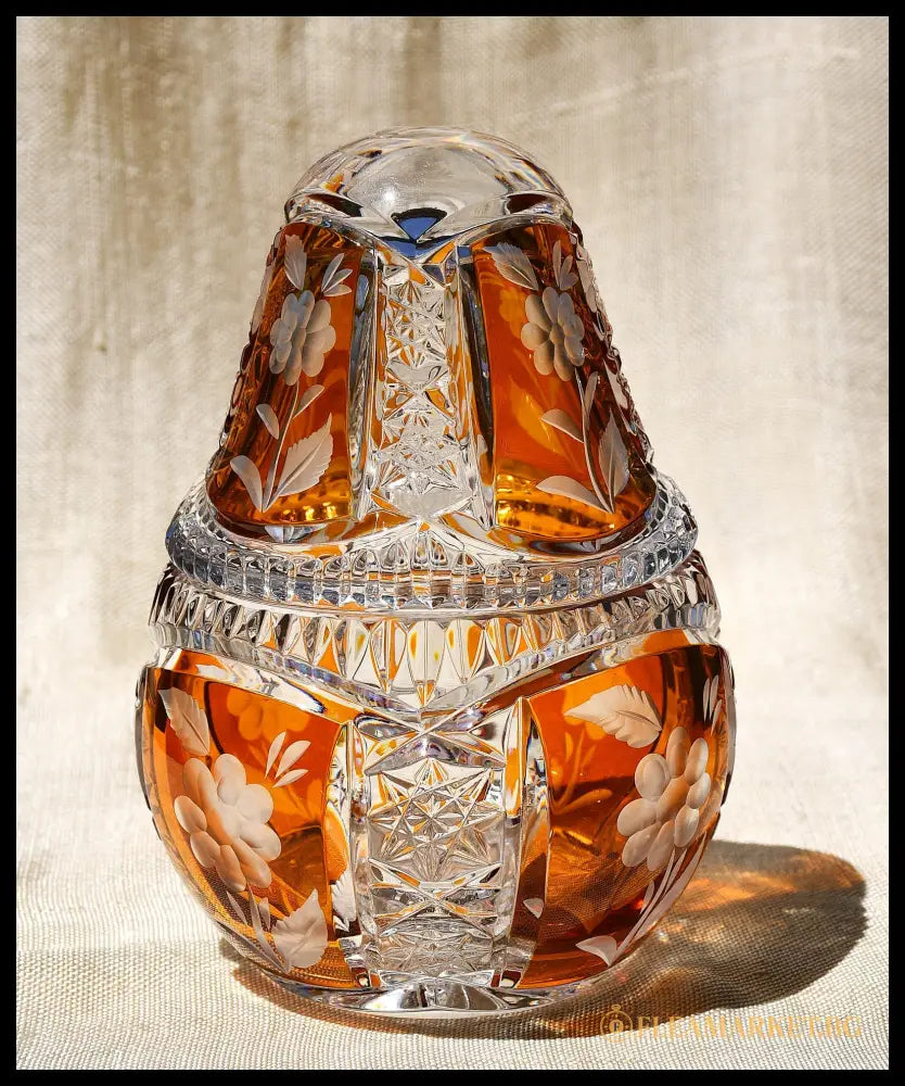 Бонбониера от двуслоен кристал (091407261802) - antique