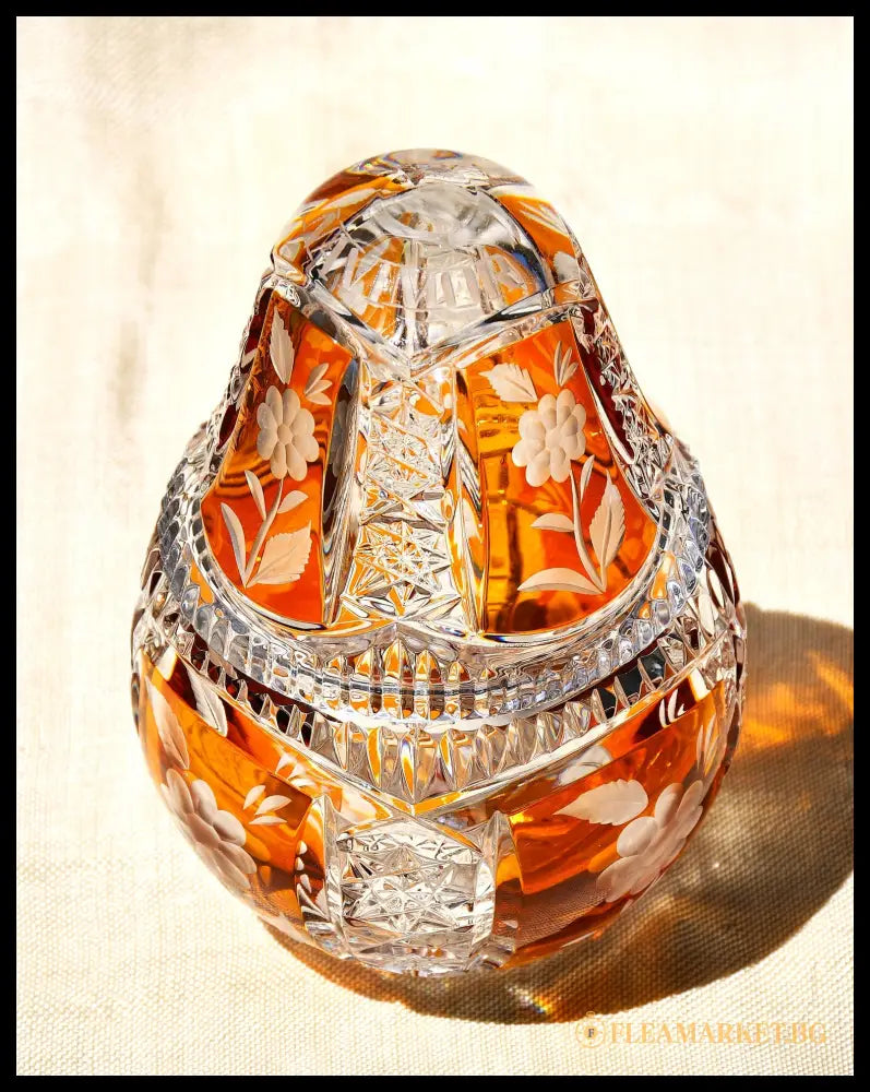 Бонбониера от двуслоен кристал (091407261802) - antique