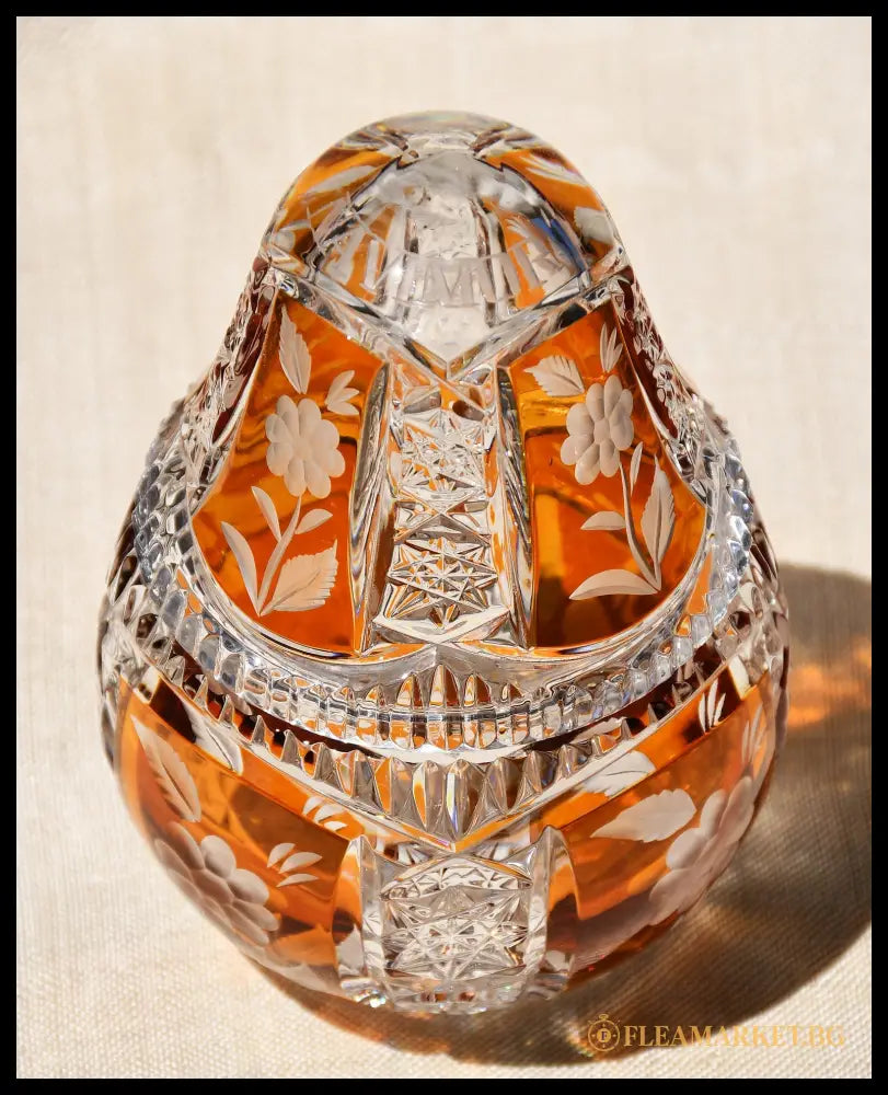 Бонбониера от двуслоен кристал (091407261802) - antique