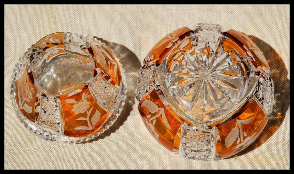 Бонбониера от двуслоен кристал (091407261802) - antique