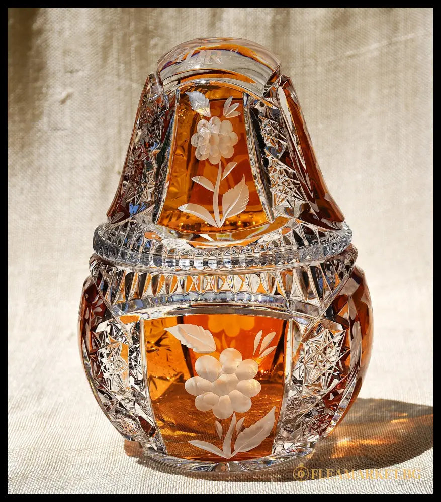 Бонбониера от двуслоен кристал (091407261802) - antique