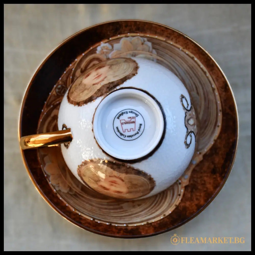 Briswild England - сет за чай Royal Porcelain Collection Ар Нуво костен порцелан 21 в. (092207265006) - Порцеланова
