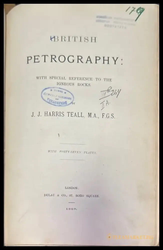British Petrography: with special reference to the igneous rocks. With 47 plates - Книги