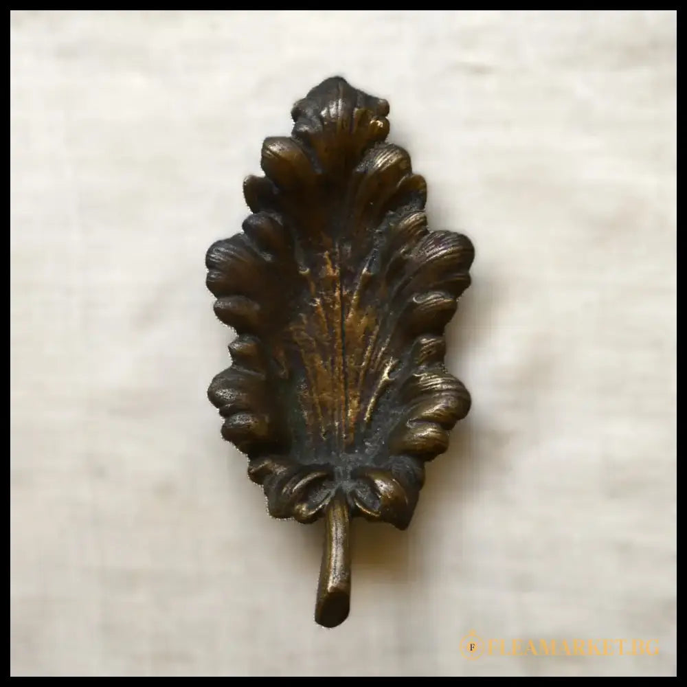 Бронзов пепелник ’Дубовый лист’ от Касли (СССР) - antique