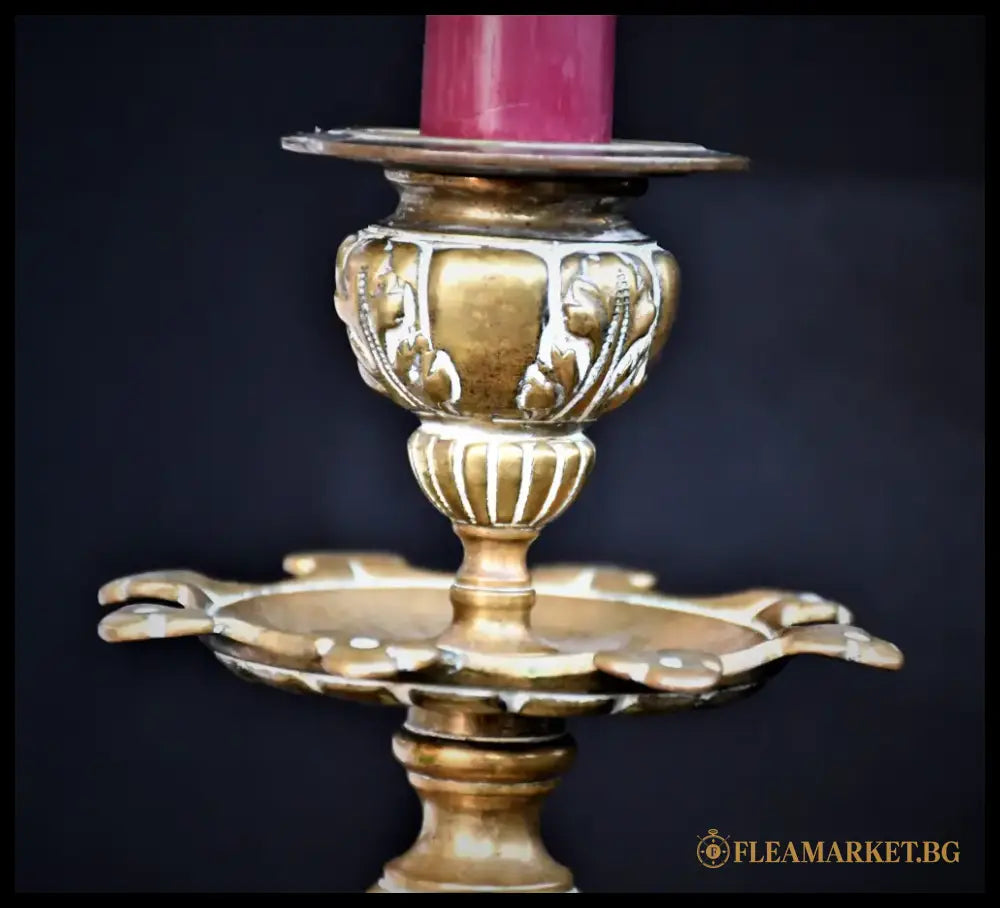 Бронзов свещник - Италия - antique
