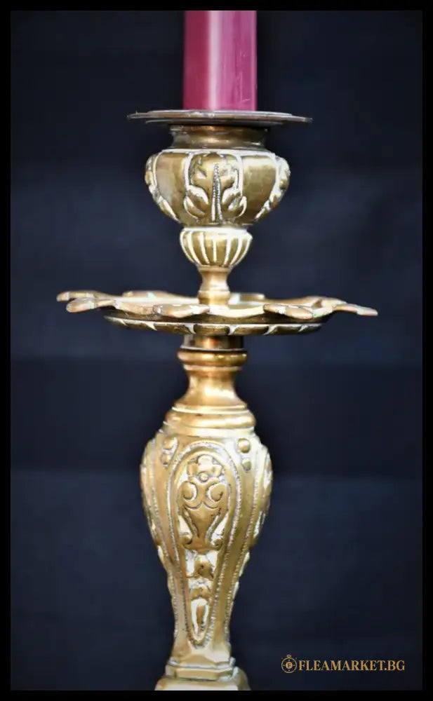 Бронзов свещник - Италия - antique
