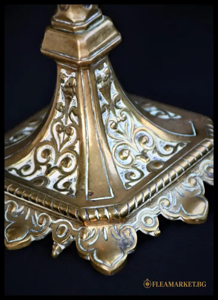 Бронзов свещник - Италия - antique