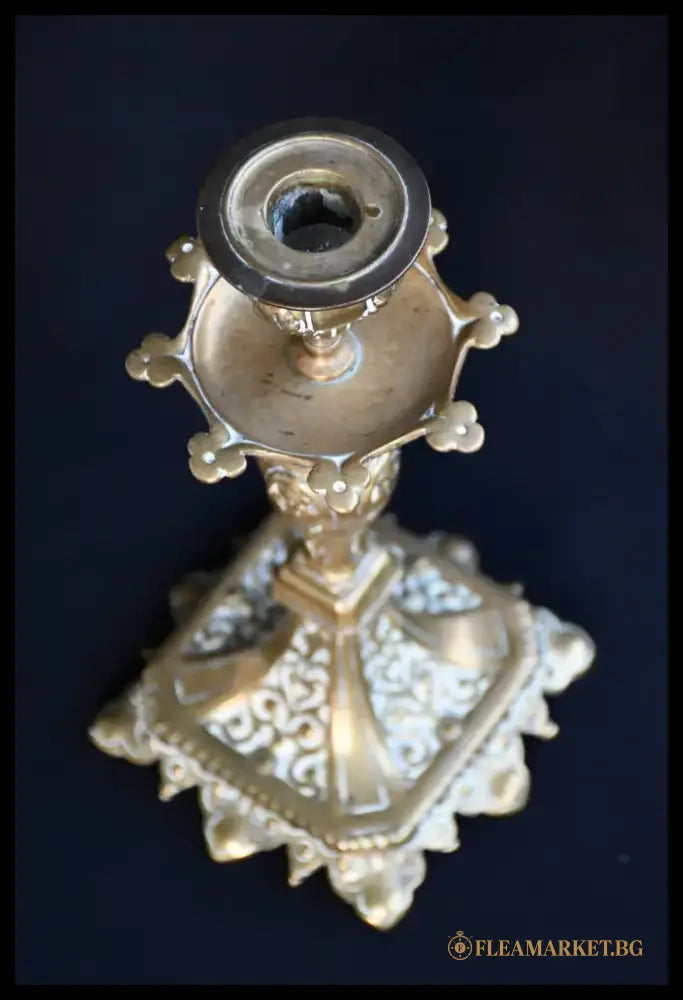 Бронзов свещник - Италия - antique