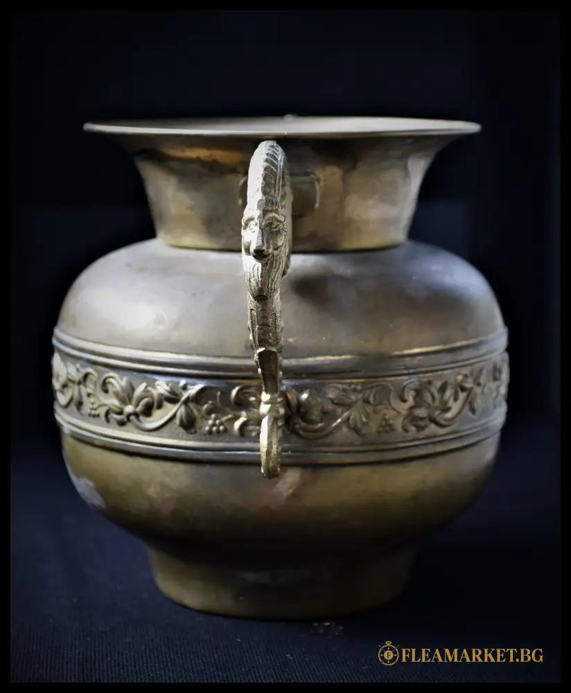 Бронзова амфора неокласицизъм () (4055) - antique