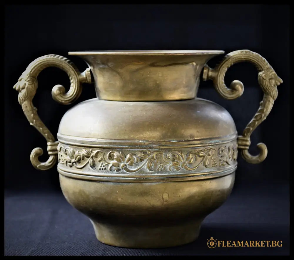 Бронзова амфора неокласицизъм () (4055) - antique