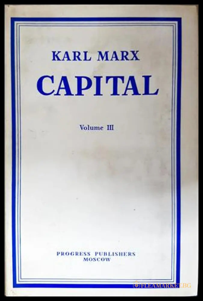 Capital Volume III - Karl Marx