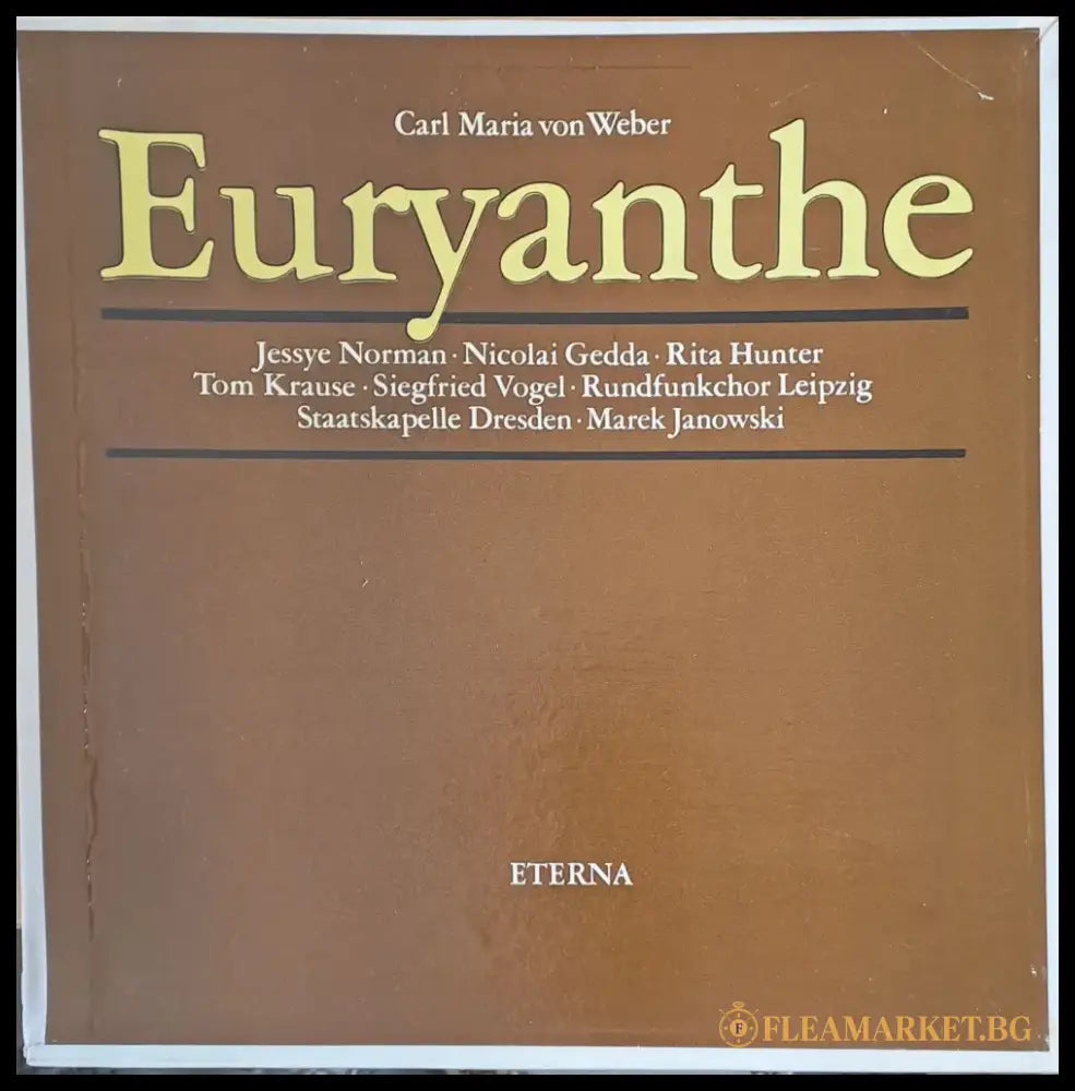 Carl Maria von Weber: Euryanthe четворен албум - antique