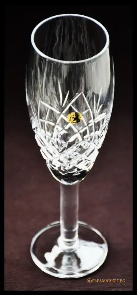 Чаши за шампанско - пълен сет (6) ’Кварц’ - Сливен - antique