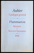 Catalogue general Aubier. Flamarion Sciences & Sciences humaines - Книги