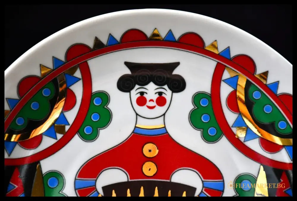 Декоративна чиния „Одинокая гармонь“ на „Вербилки“ - antique