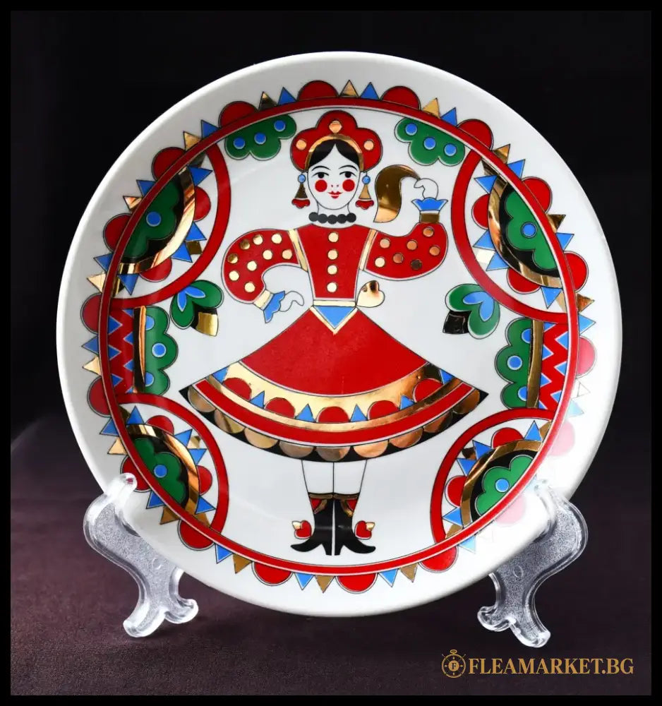 Декоративна чиния ’Плясуня’ на ’Вербилки’ - antique